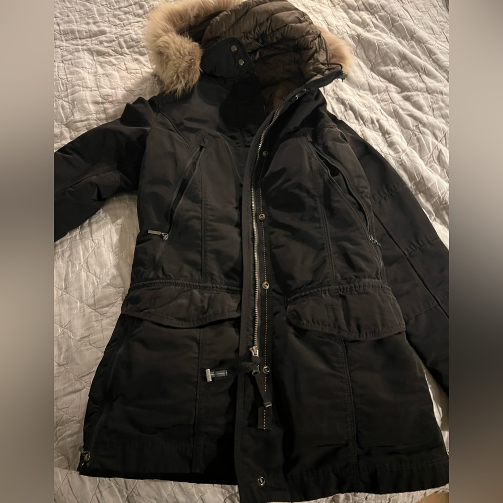 Parajumpers coat with detachable fur hood